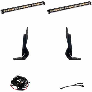 L5P Duramax S8 Dual 30" Grille LED Light Bar Kit | Baja Designs 447854